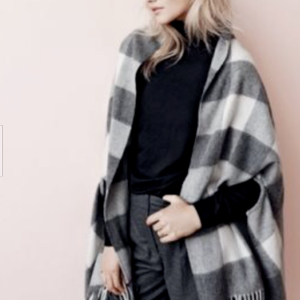 J.CREW Wool Cape-Scarf One Size